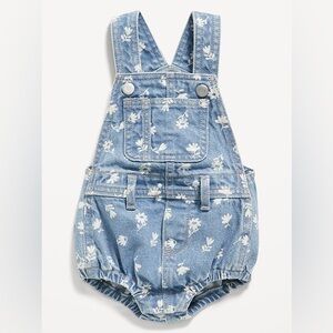 Denim Bubble Overalls